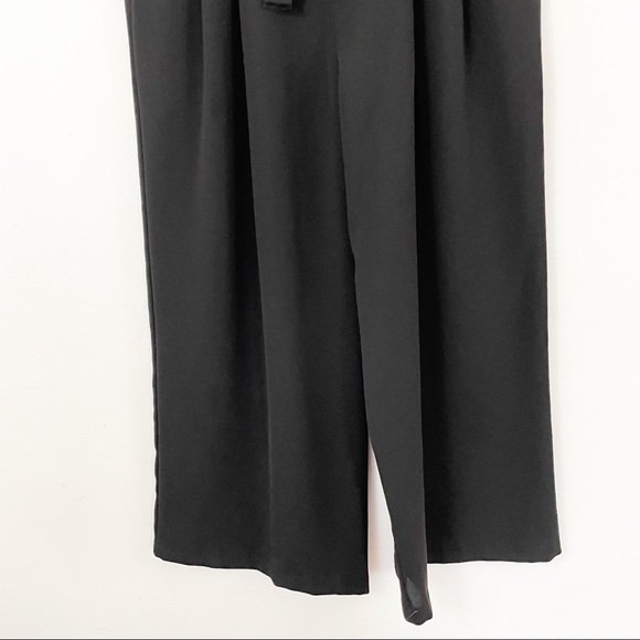 ZARA Wide Leg Crop Paper Bag Waist Pants Size L - Picture 8 of 10